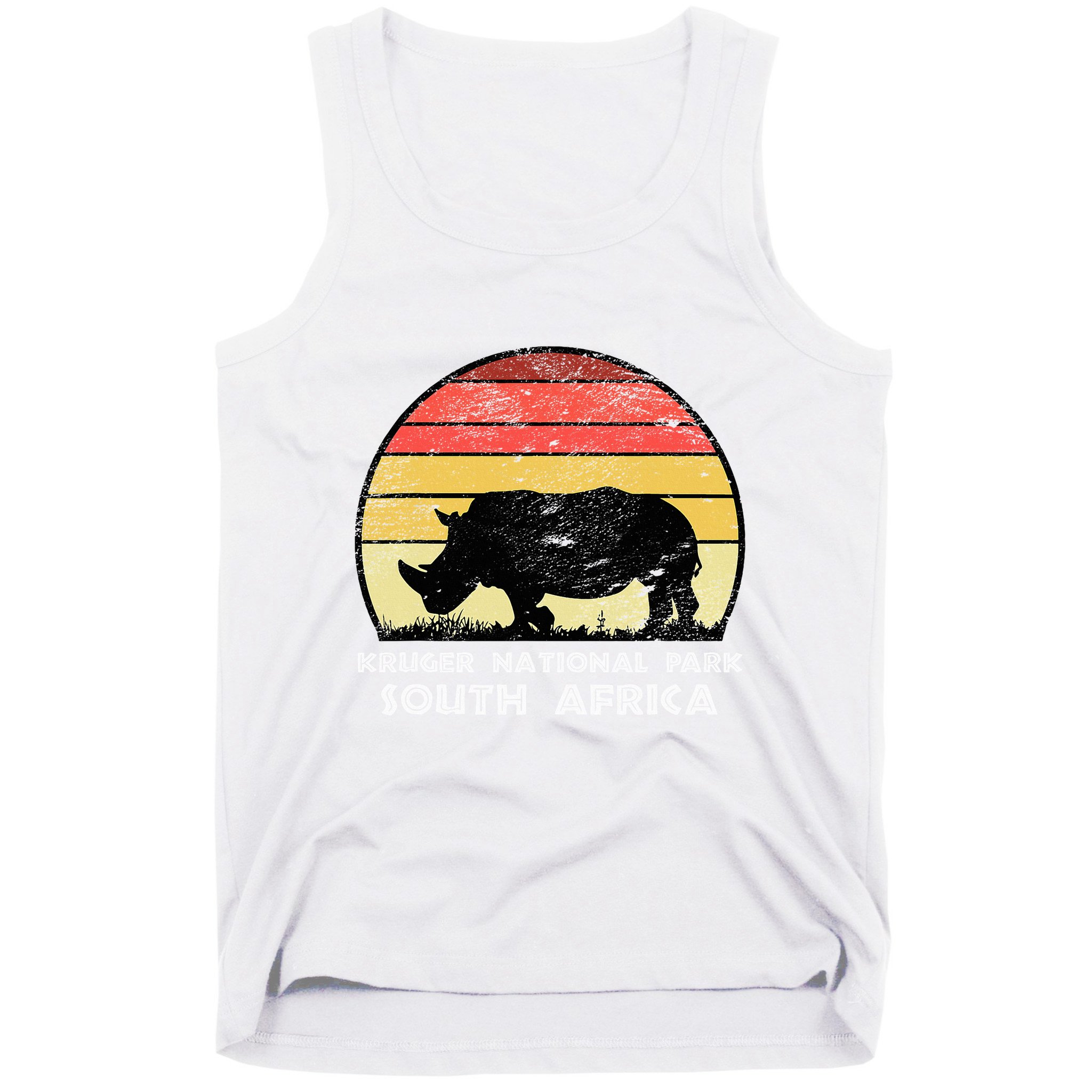 Vintage Retro Kruger National Park South Africa Africa Safa Tank Top