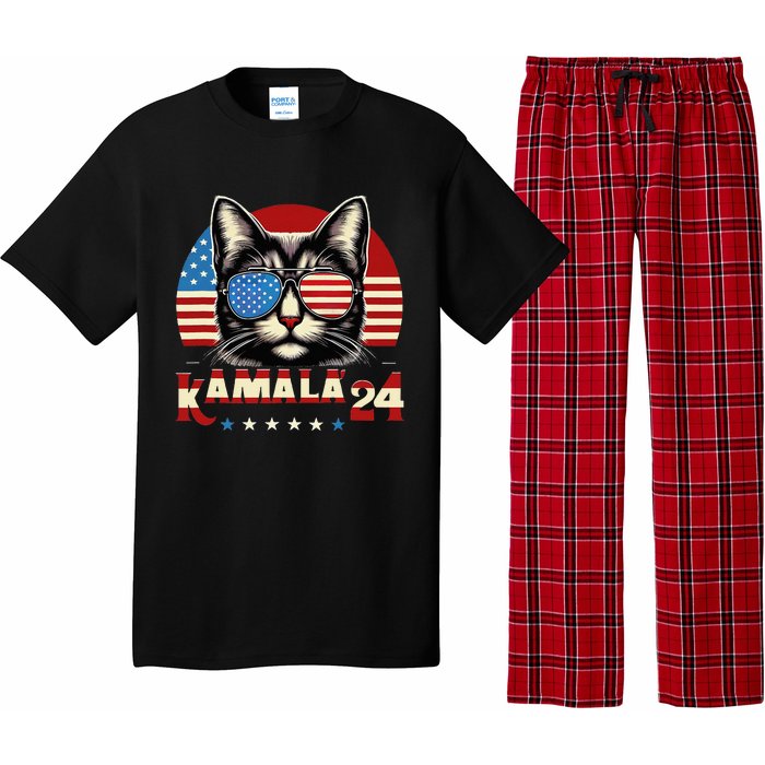 Vintage Retro Kamala Harris For President 2024 Pajama Set