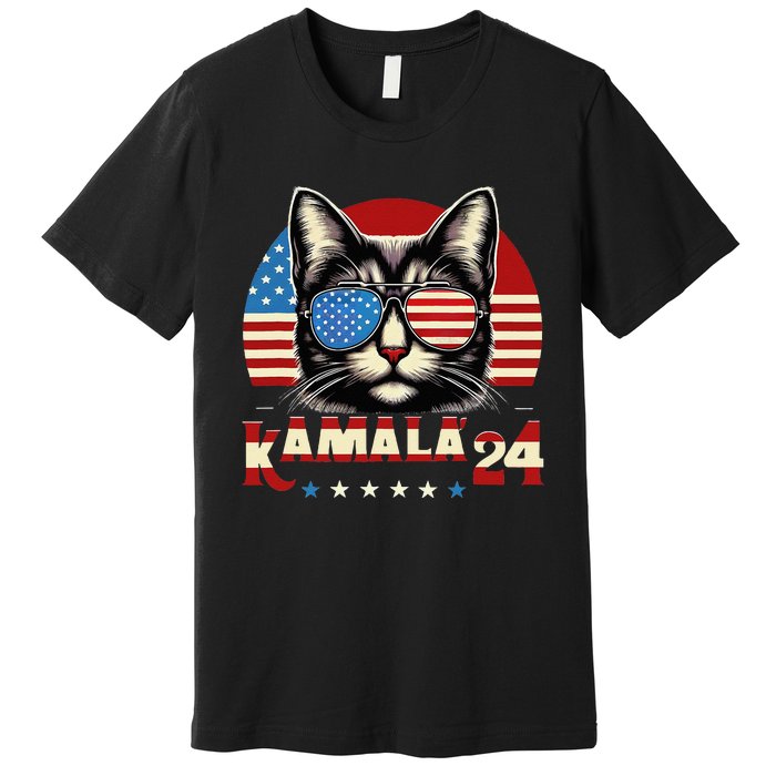 Vintage Retro Kamala Harris For President 2024 Premium T-Shirt