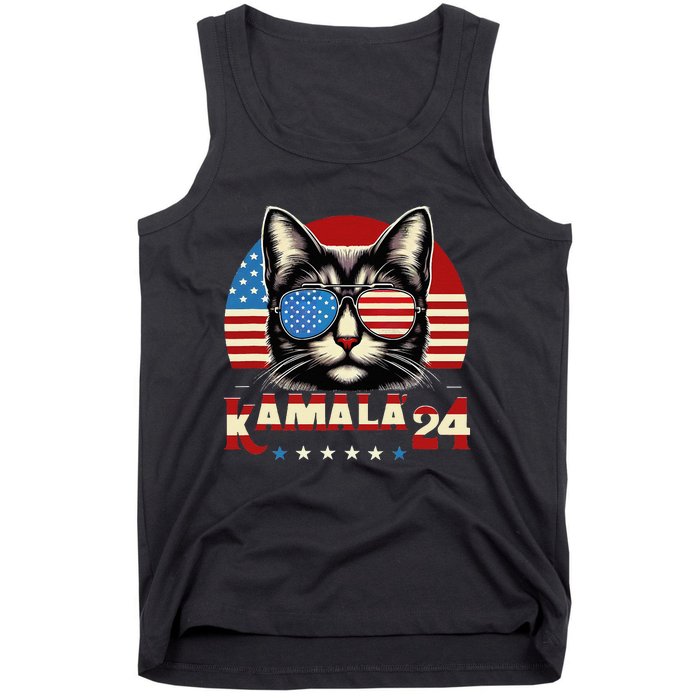 Vintage Retro Kamala Harris For President 2024 Tank Top