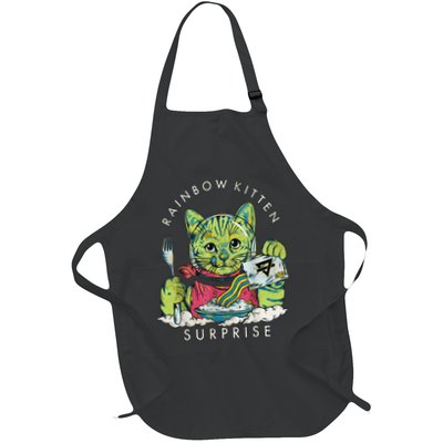 Vintage Rainbow Kitten Surprise Funny Cat Lover Apron