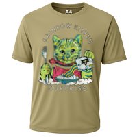 Vintage Rainbow Kitten Surprise Funny Cat Lover Cooling Performance Crew T-Shirt