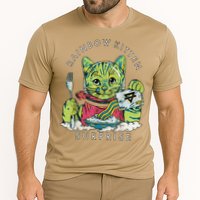 Vintage Rainbow Kitten Surprise Funny Cat Lover Cooling Performance Crew T-Shirt