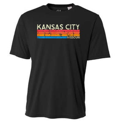 Vintage Retro Kansas City Missouri Distressed Cooling Performance Crew T-Shirt