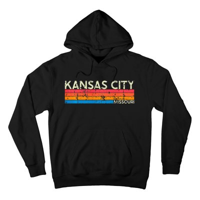 Vintage Retro Kansas City Missouri Distressed Hoodie