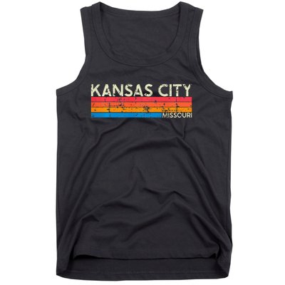 Vintage Retro Kansas City Missouri Distressed Tank Top