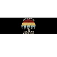 Vintage Retro Life Is Better Around The Campfire Camping Bumper Sticker