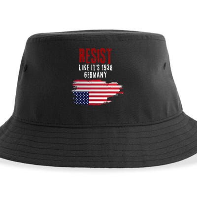 Vintage Resist Like Its 1938 Germany Flag Funny Sustainable Bucket Hat