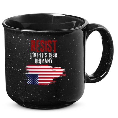 Vintage Resist Like Its 1938 Germany Flag Funny 15oz Campfire Ceramic Mug