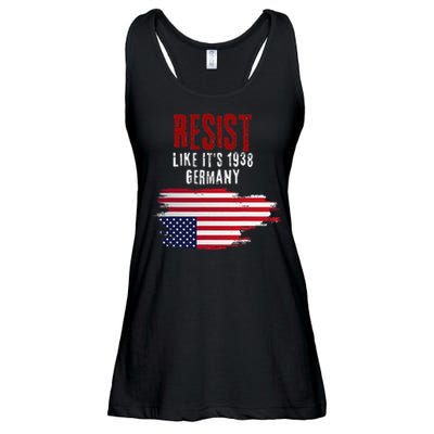 Vintage Resist Like Its 1938 Germany Flag Funny Ladies Essential Flowy Tank