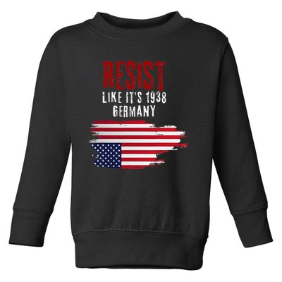 Vintage Resist Like Its 1938 Germany Flag Funny Toddler Sweatshirt