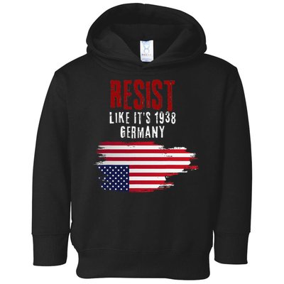 Vintage Resist Like Its 1938 Germany Flag Funny Toddler Hoodie
