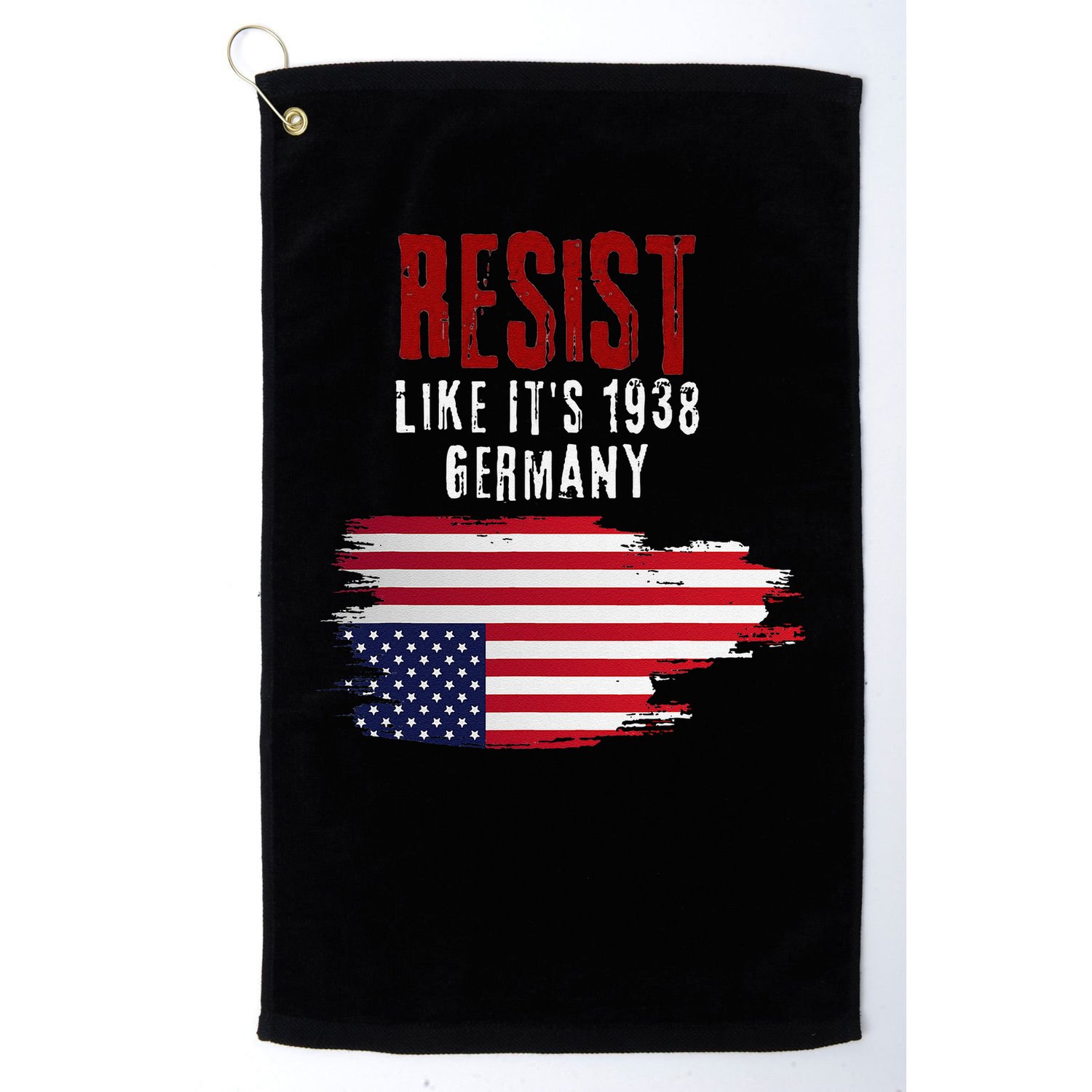 Vintage Resist Like Its 1938 Germany Flag Funny Golf Towel