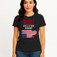 Vintage Resist Like Its 1938 Germany Flag Funny Womens T-Shirt