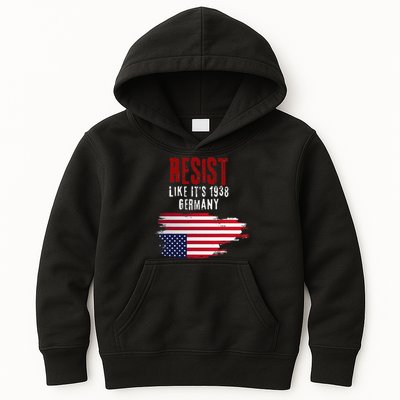 Vintage Resist Like Its 1938 Germany Flag Funny Kids Hoodie