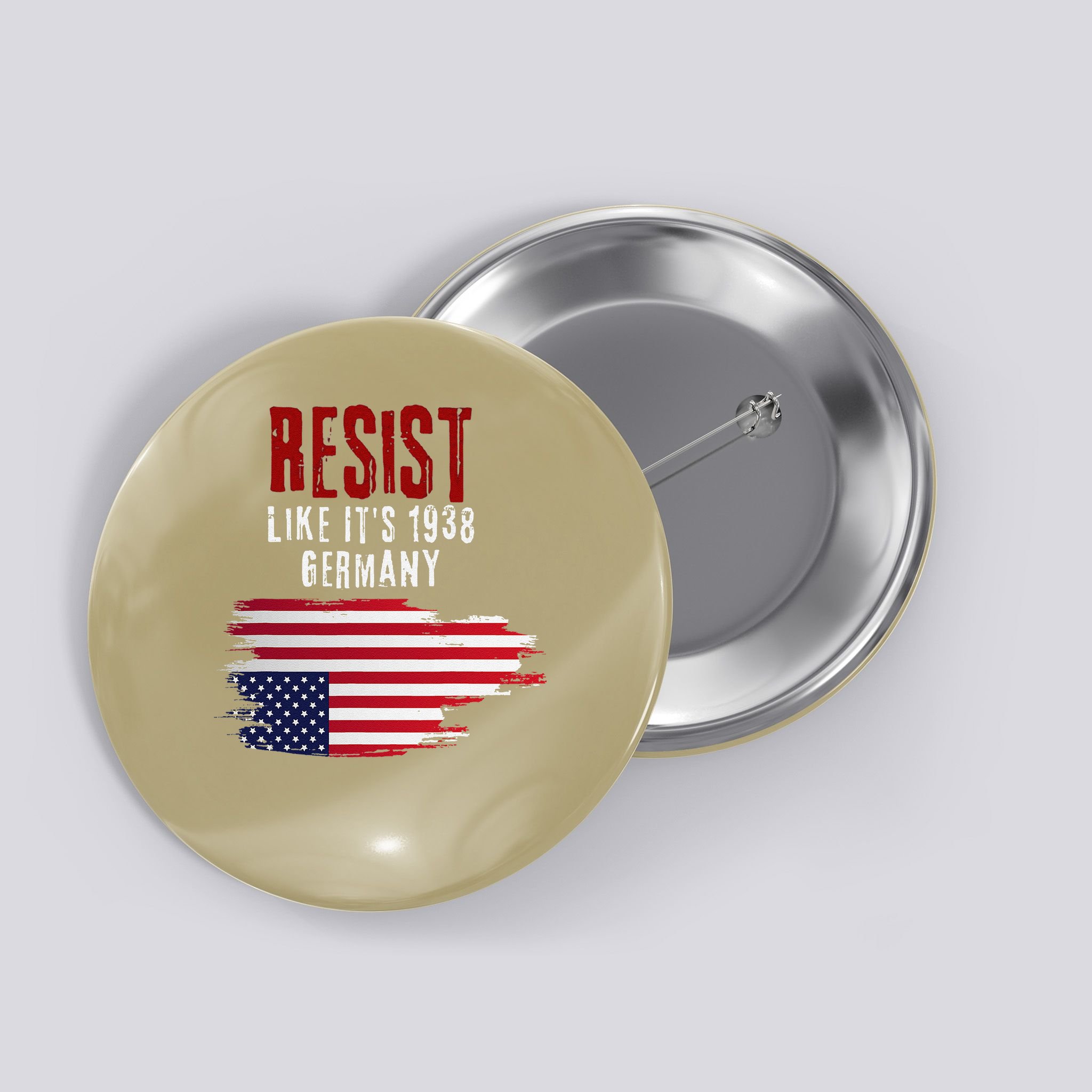 Vintage Resist Like Its 1938 Germany Flag Funny Button