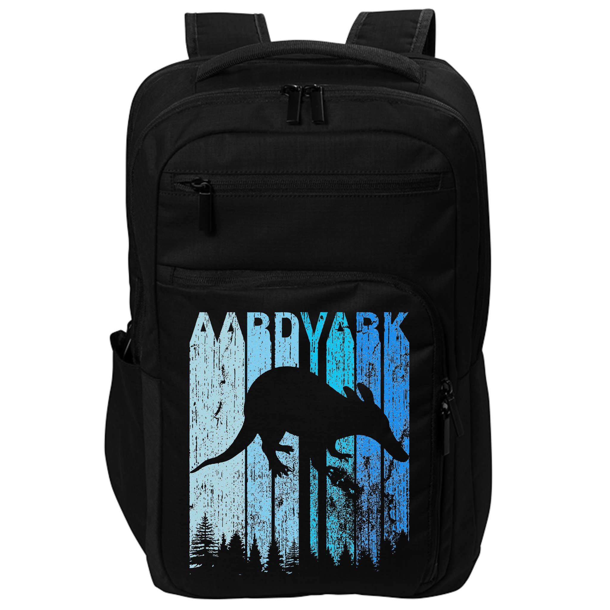 Vintage Retro Love Aardvark Silhouette Funny Animal Lover Impact Tech Backpack