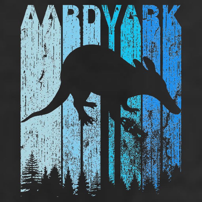 Vintage Retro Love Aardvark Silhouette Funny Animal Lover Beanie
