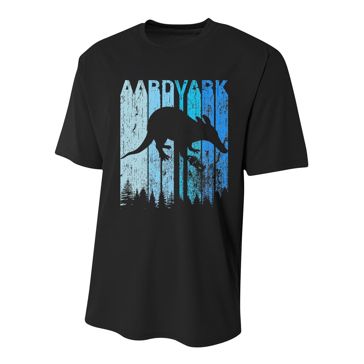 Vintage Retro Love Aardvark Silhouette Funny Animal Lover Youth Performance Sprint T-Shirt