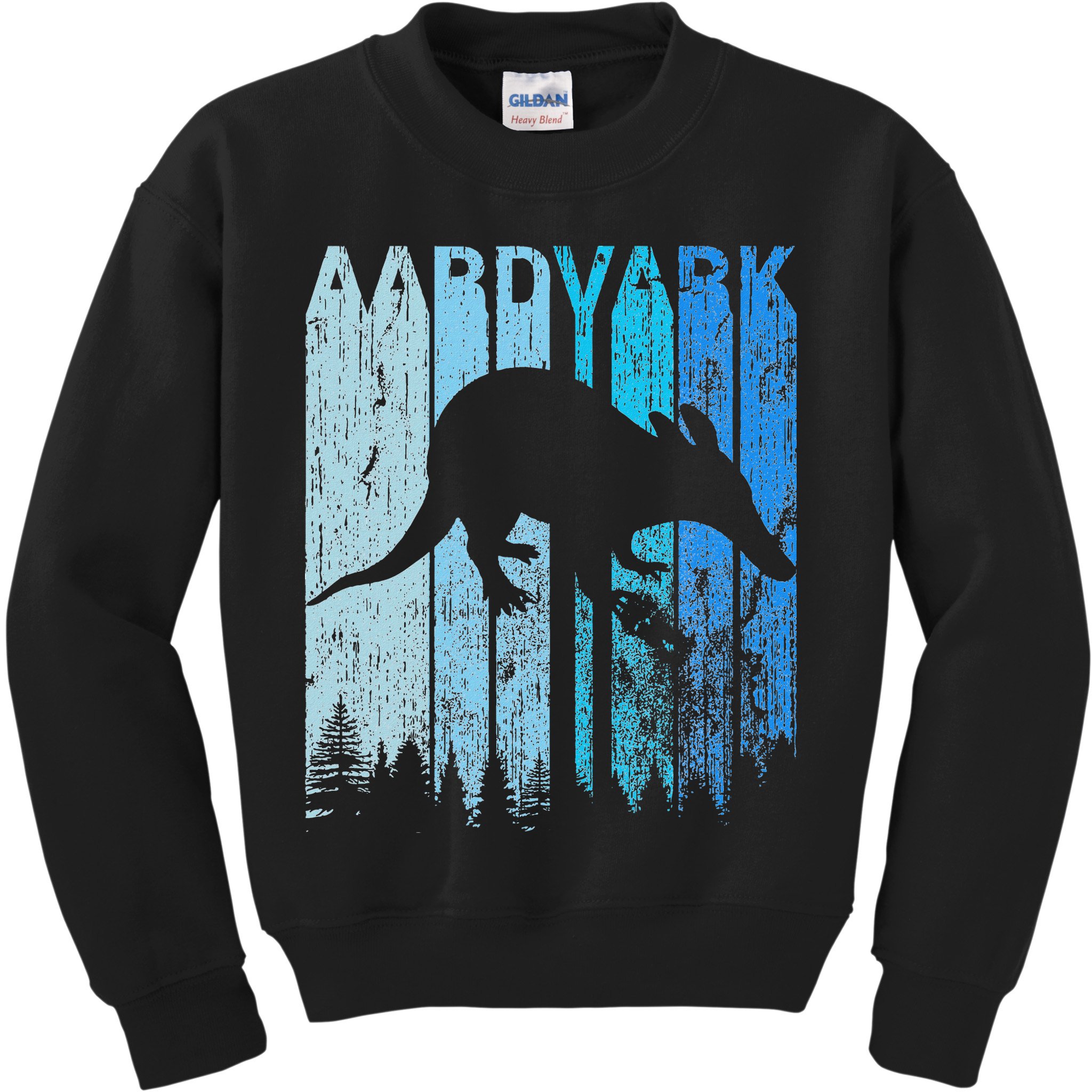 Vintage Retro Love Aardvark Silhouette Funny Animal Lover Kids Sweatshirt