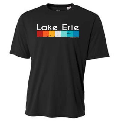 Vintage Retro Lake Erie Pennsylvania Souvenirs Cooling Performance Crew T-Shirt