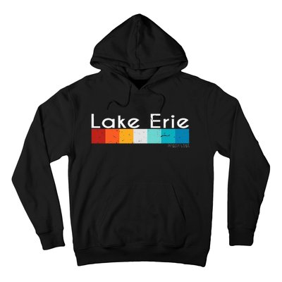 Vintage Retro Lake Erie Pennsylvania Souvenirs Hoodie