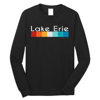 Vintage Retro Lake Erie Pennsylvania Souvenirs Long Sleeve Shirt