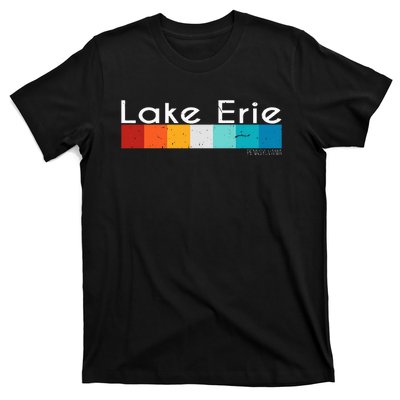 Vintage Retro Lake Erie Pennsylvania Souvenirs T-Shirt