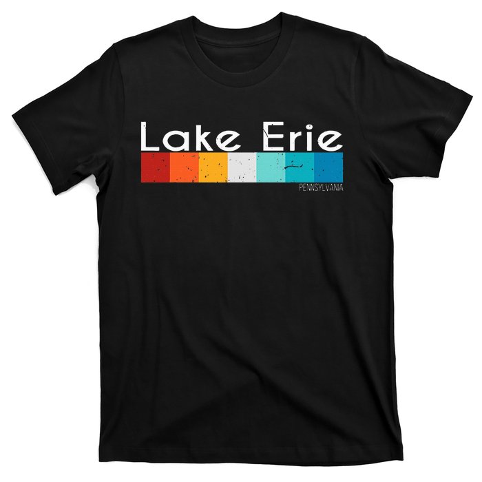 Vintage Retro Lake Erie Pennsylvania Souvenirs T-Shirt