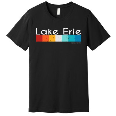 Vintage Retro Lake Erie Pennsylvania Souvenirs Premium T-Shirt