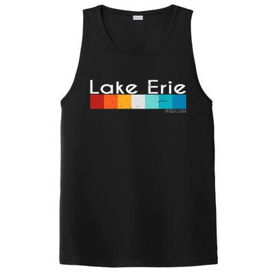 Vintage Retro Lake Erie Pennsylvania Souvenirs PosiCharge Competitor Tank