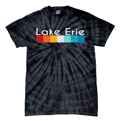 Vintage Retro Lake Erie Pennsylvania Souvenirs Tie-Dye T-Shirt