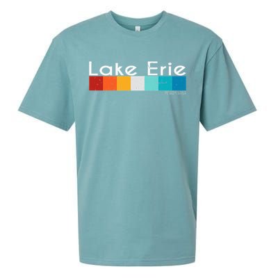 Vintage Retro Lake Erie Pennsylvania Souvenirs Sueded Cloud Jersey T-Shirt