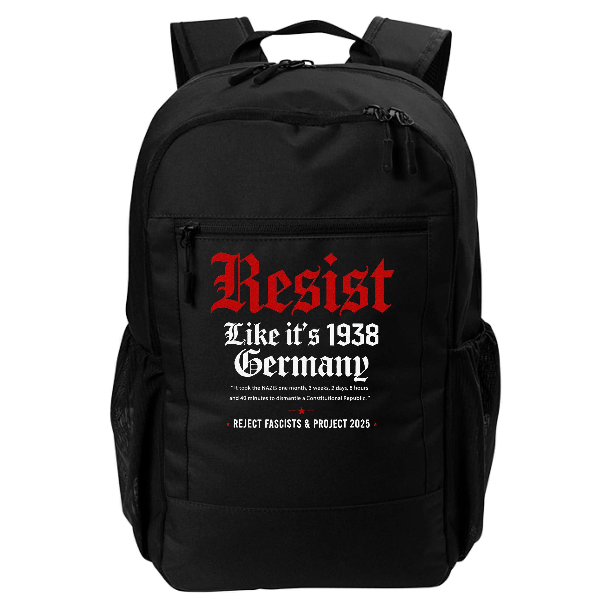 Vintage Resist Like Its 1938 Germany Backpack