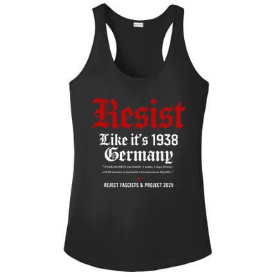 Vintage Resist Like Its 1938 Germany Ladies PosiCharge Competitor Racerback Tank