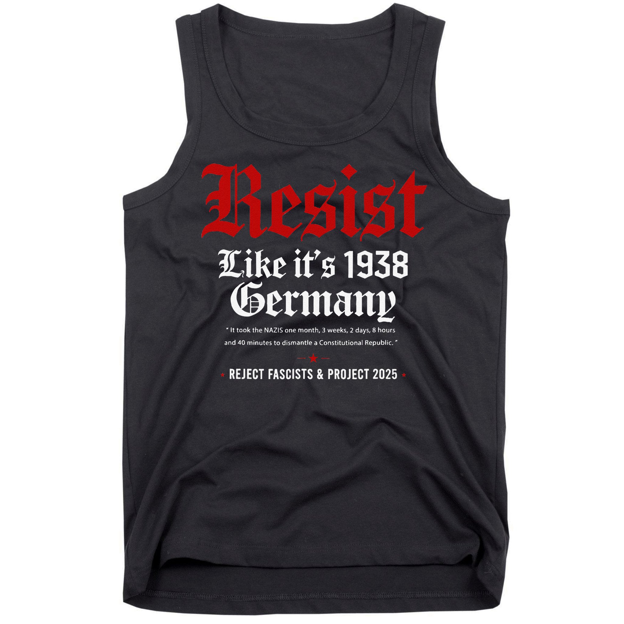 Vintage Resist Like Its 1938 Germany Tank Top