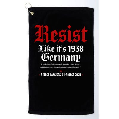 Vintage Resist Like Its 1938 Germany Golf Towel