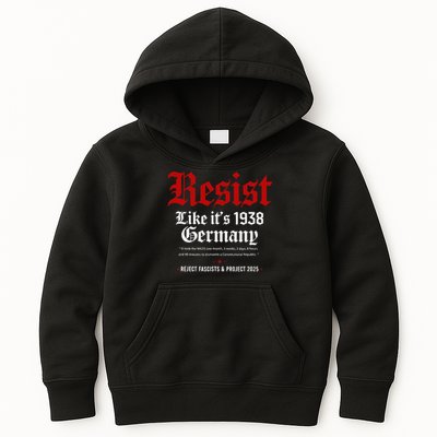 Vintage Resist Like Its 1938 Germany Kids Hoodie