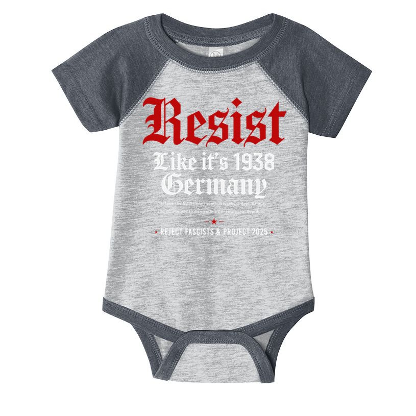 Vintage Resist Like Its 1938 Germany Infant Baby Jersey Bodysuit