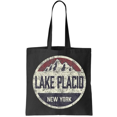 Vintage Retro Lake Placid New York Mountain Circle Ski Bag