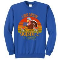 Vintage Retro Librarian Gobble Squad Thanksgiving Turkey Cute Gift Sweatshirt