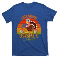 Vintage Retro Librarian Gobble Squad Thanksgiving Turkey Cute Gift T-Shirt