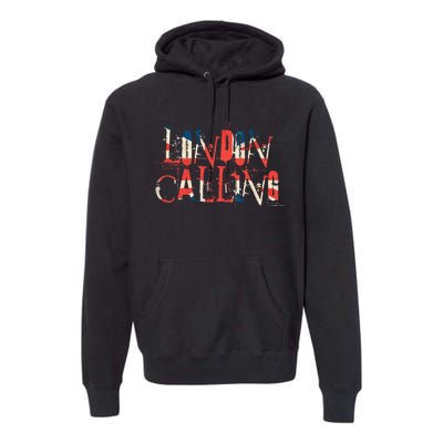 Vintage Retro London Calling Premium Hoodie