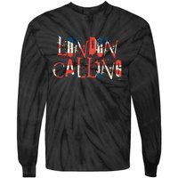 Vintage Retro London Calling Tie-Dye Long Sleeve Shirt