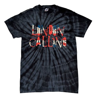 Vintage Retro London Calling Tie-Dye T-Shirt