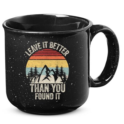 Vintage Retro Leave It Better Than You Found It Gift Camping 15oz Campfire Ceramic Mug
