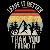 Vintage Retro Leave It Better Than You Found It Gift Camping Womens Tank Top