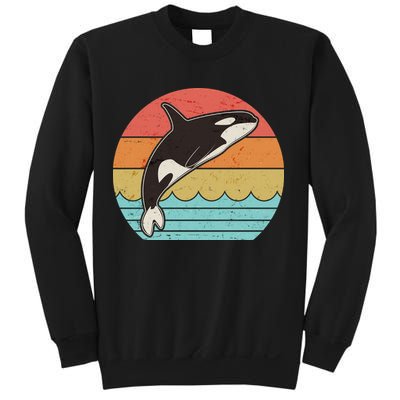 Vintage Retro Leaping Ocra Killer Whale Sweatshirt