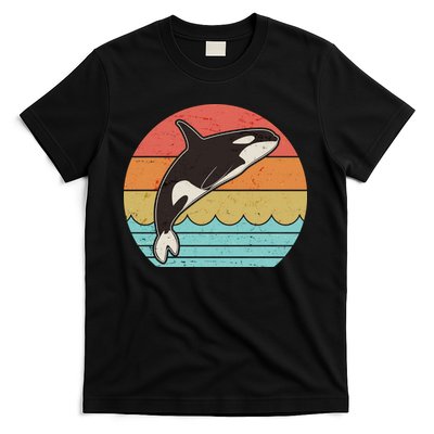 Vintage Retro Leaping Ocra Killer Whale T-Shirt