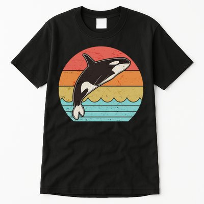 Vintage Retro Leaping Ocra Killer Whale Tall T-Shirt